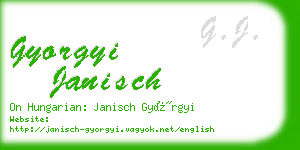 gyorgyi janisch business card
